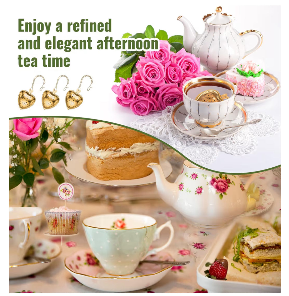 Heart Shape Tea Strainer