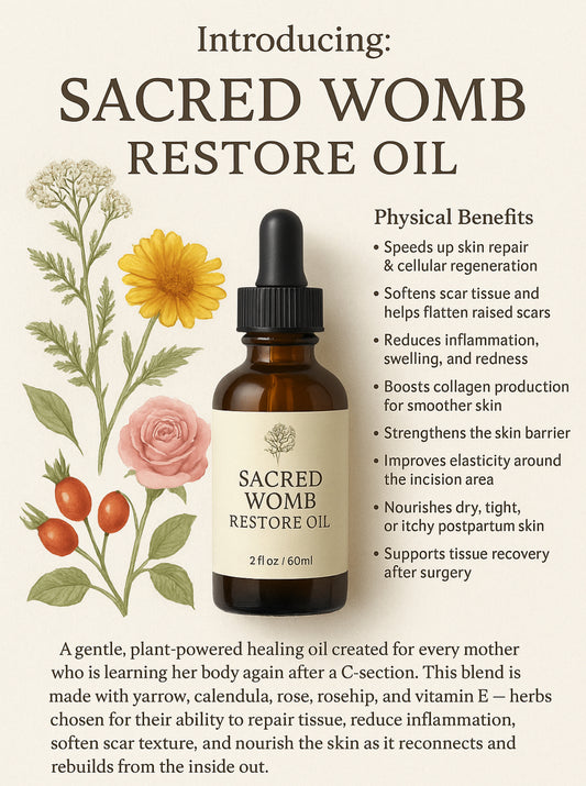 Sacred Womb C Section Scar Oil